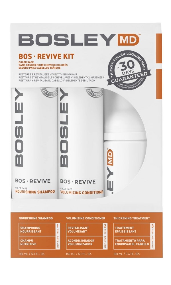 BOSLEY Revive Color Safe Starter Pack Kit (150+150+100 ml)